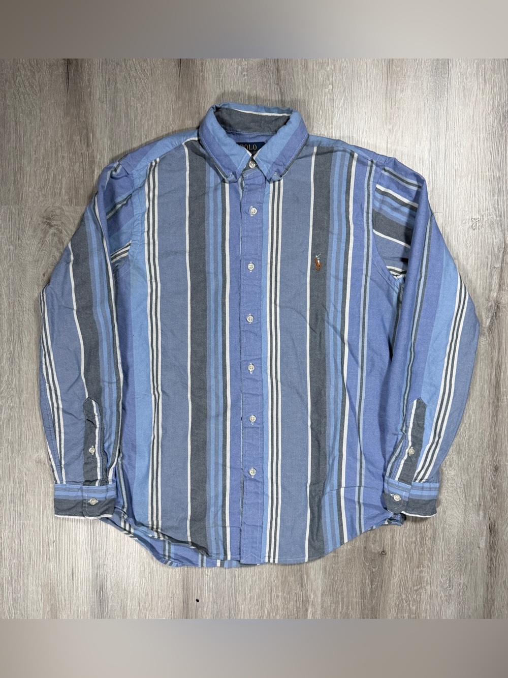 Polo by Ralph Lauren Blue Multi-Stripe Button-Down Shirt